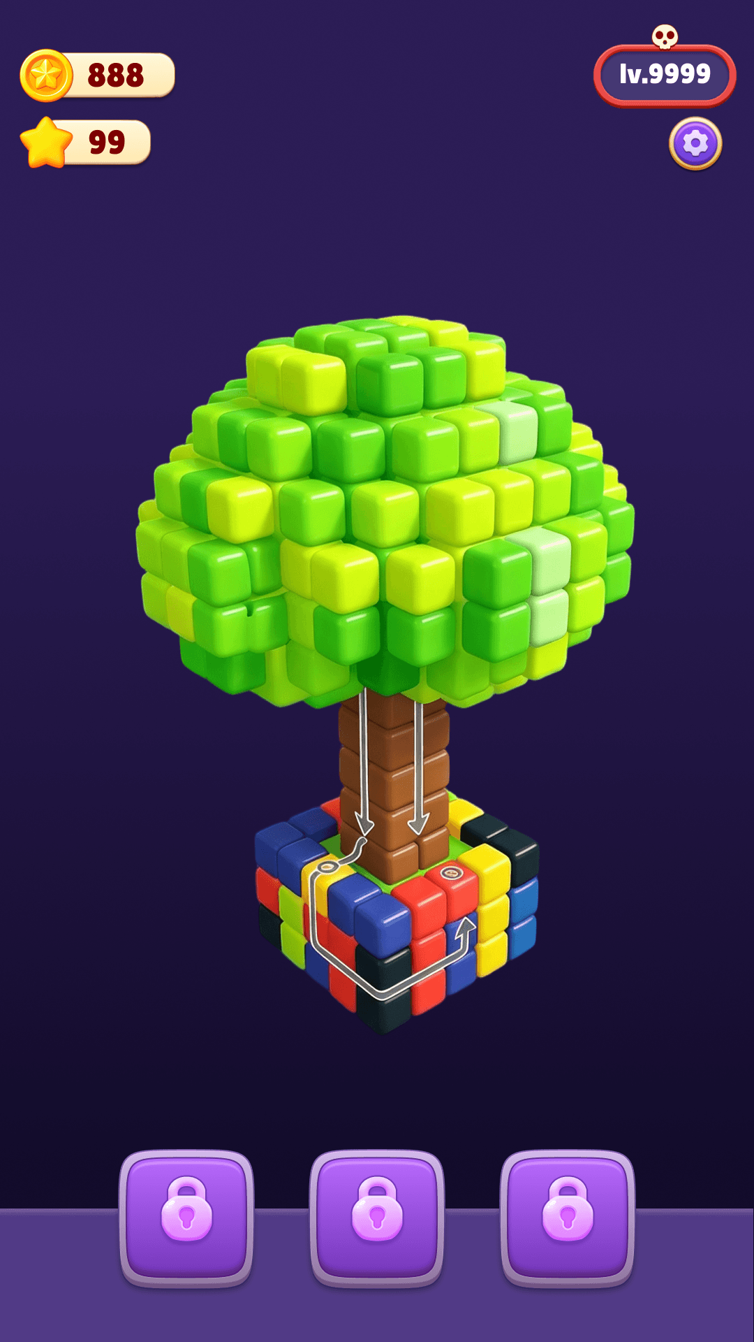 3D arrow stack game screenshot