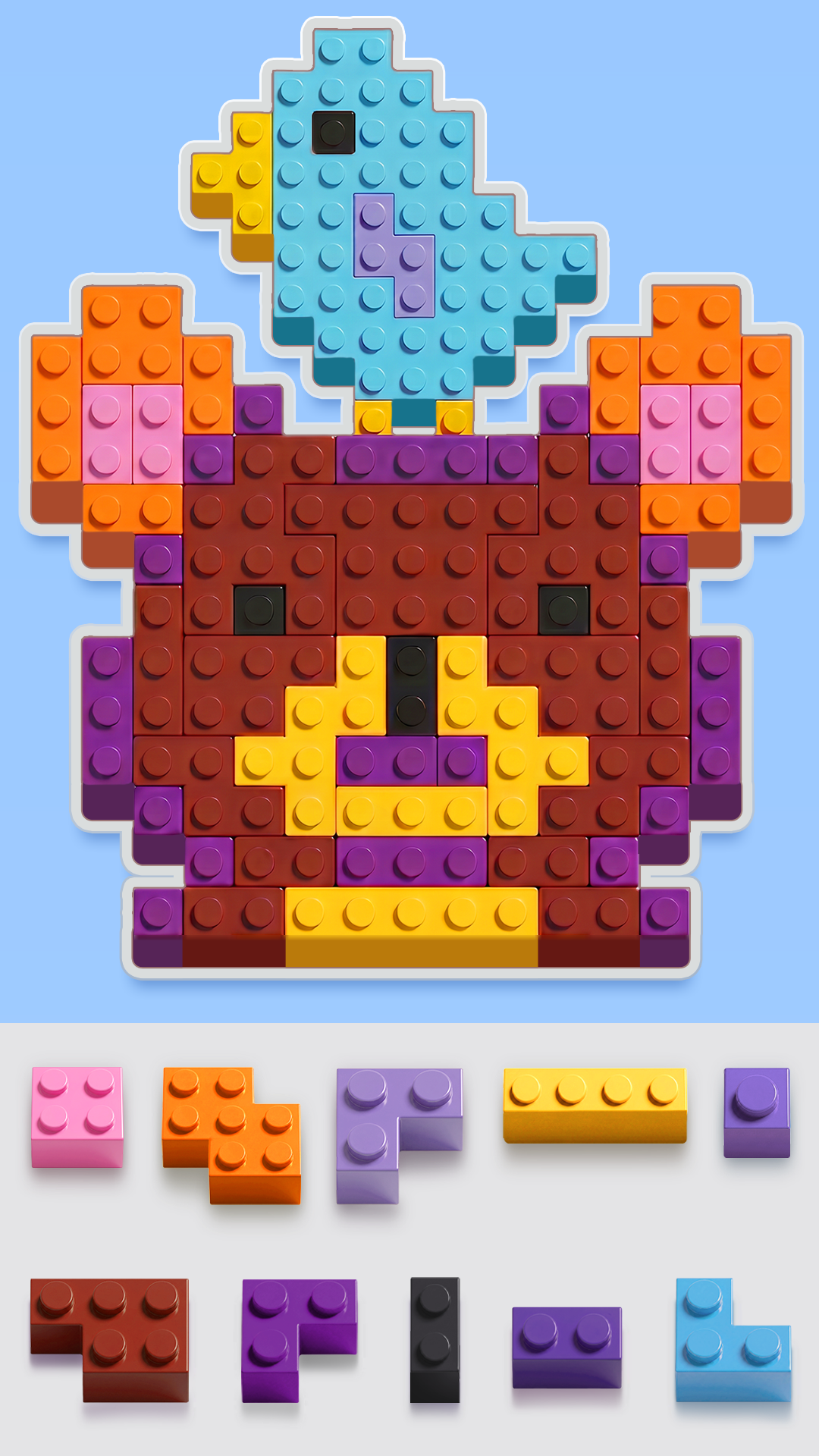 Brick fish jigsaw puzzle