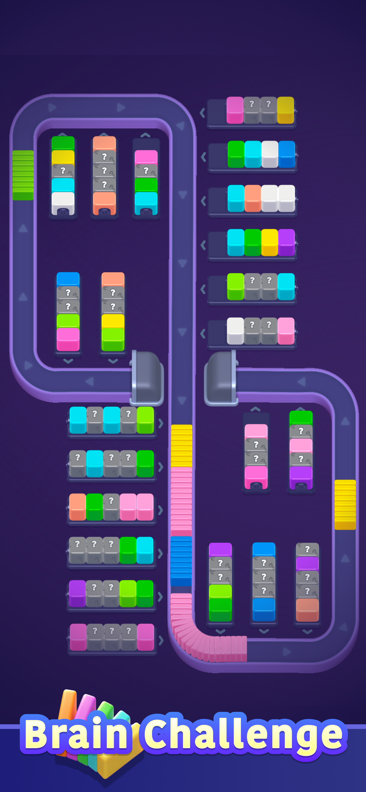 Card Sort curved track challenge